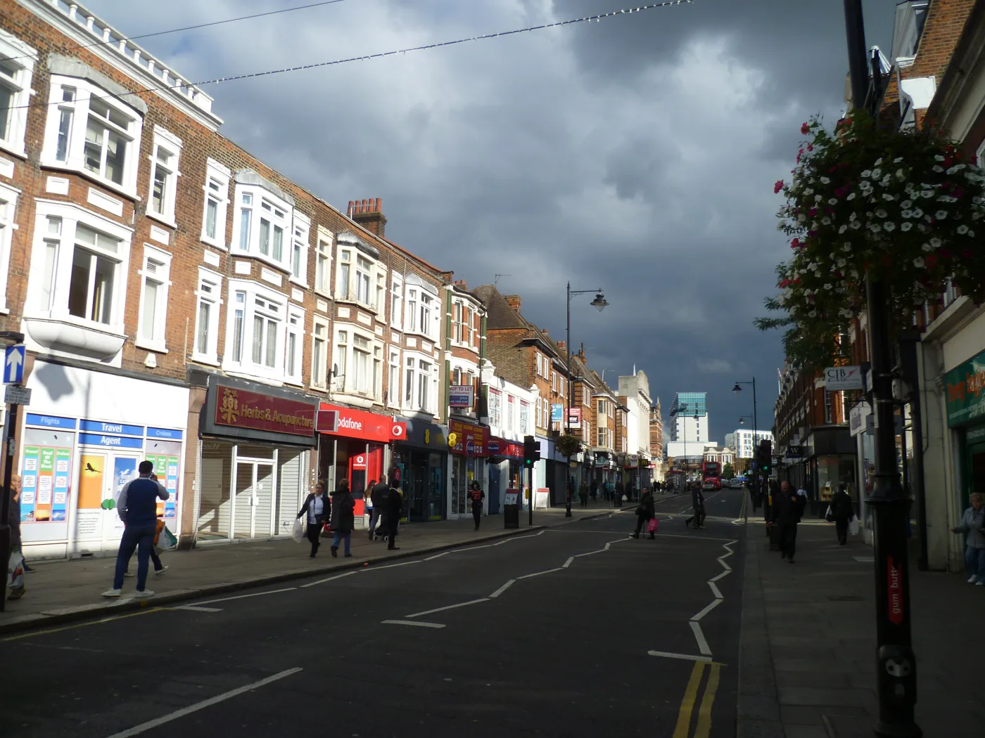 Church Street, Enfield Town, in 2016. Two of the restaurants rated in September trade on Church Street; the photo is a general view of the street